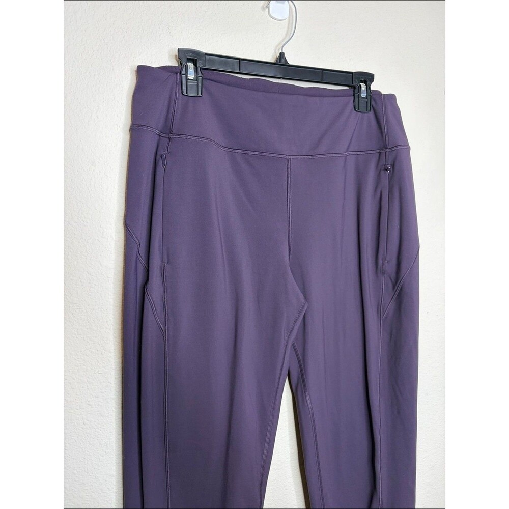 Athleta Women’s Purple Rainier Joggers Size Large Tall - Picture 2 of 6